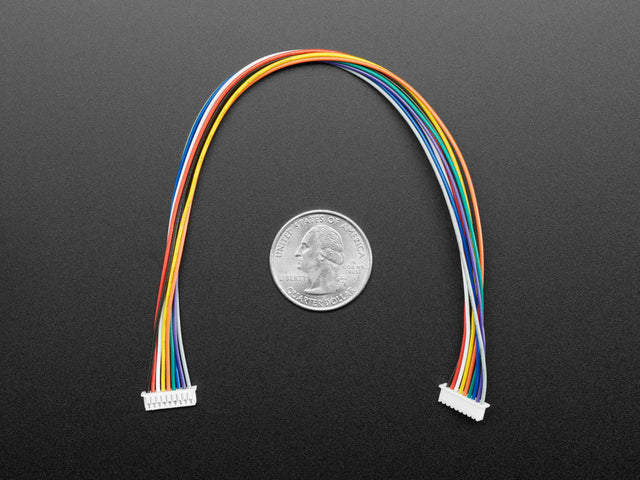 1.25mm Pitch 9-pin Cable 20cm long 1:1 Cable