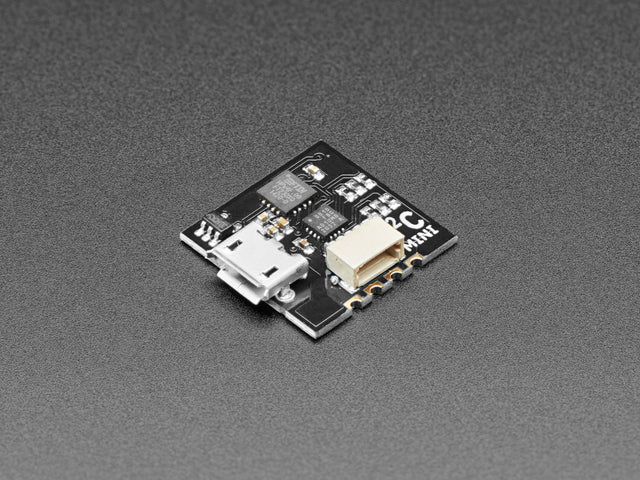 Angled shot of I2C Driver Mini PCB.