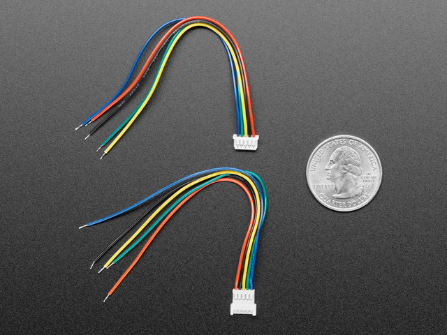 1.25mm Pitch 5-pin Cable Matching Pair 10 cm long