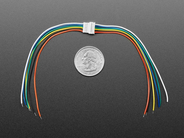 1.25mm Pitch 6-pin Cable Matching Pair - 10 cm long
