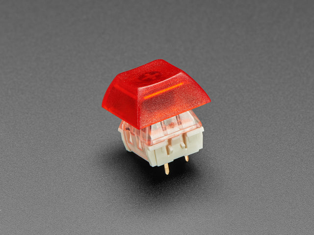 Translucent Red DSA Keycaps for MX Compatible Switches - 10 pack