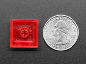 Translucent Red DSA Keycaps for MX Compatible Switches - 10 pack