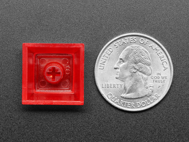 Translucent Red DSA Keycaps for MX Compatible Switches - 10 pack
