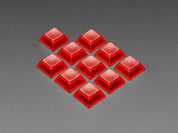 Translucent Red DSA Keycaps for MX Compatible Switches - 10 pack