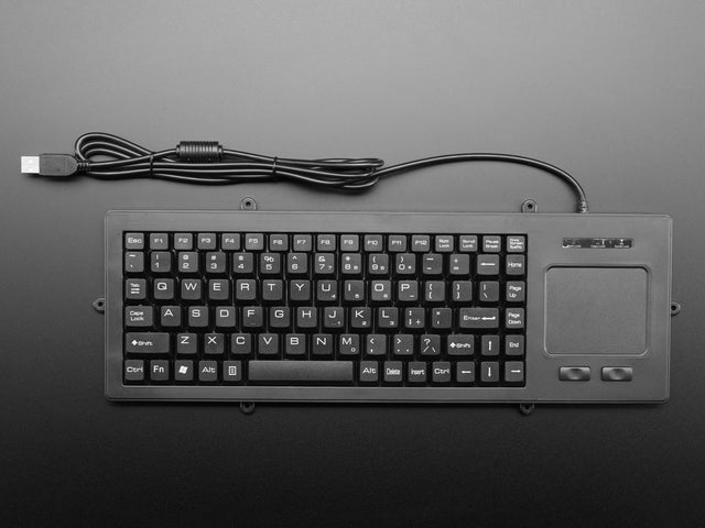 Full Size Panel Mount Keyboard with Trackpad
