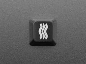Etched Glow-Through Keycap - Zener ESP Waves Design