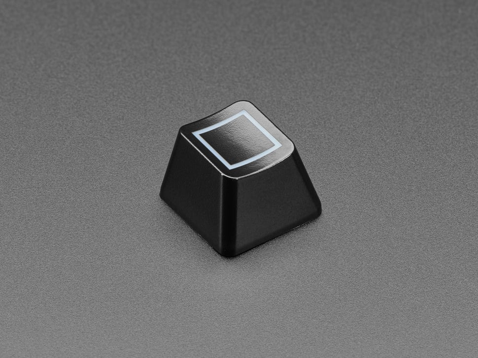 Etched Glow-Through Keycap - Zener ESP Square Design