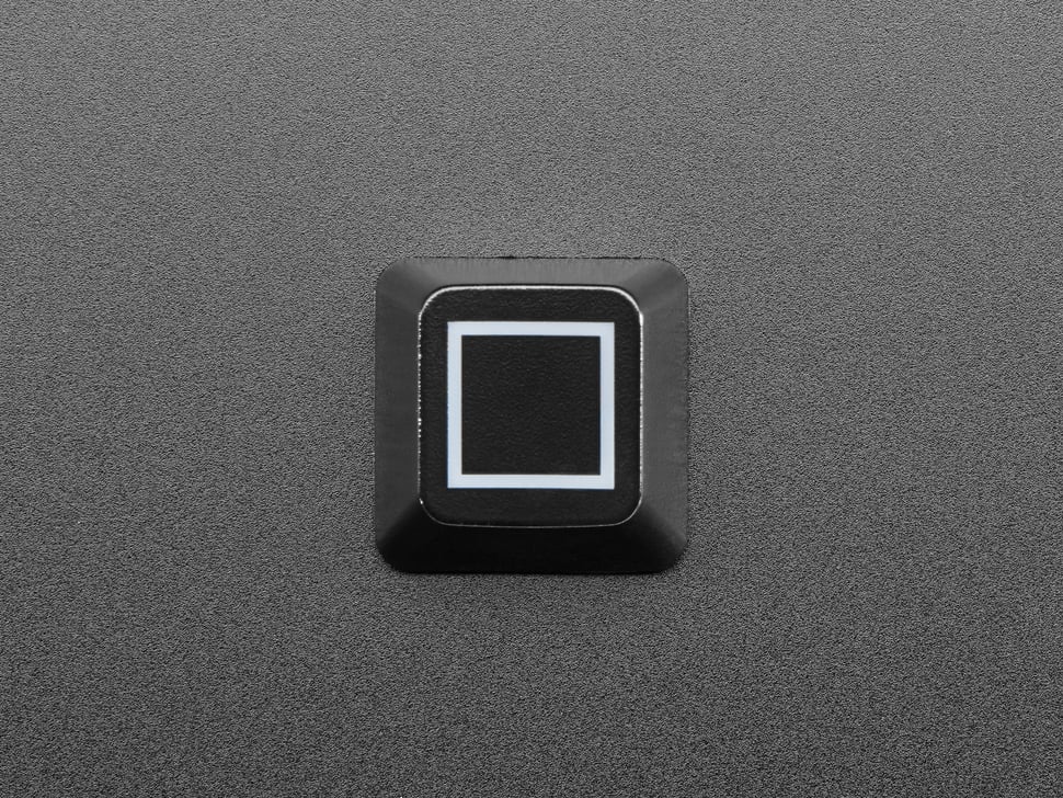 Etched Glow-Through Keycap - Zener ESP Square Design