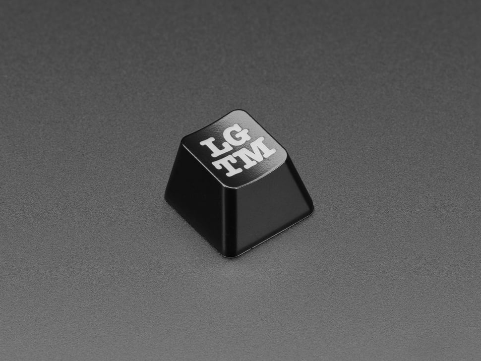 Etched Glow-Through Keycap with LGTM (Looks Good To Me) Acronym