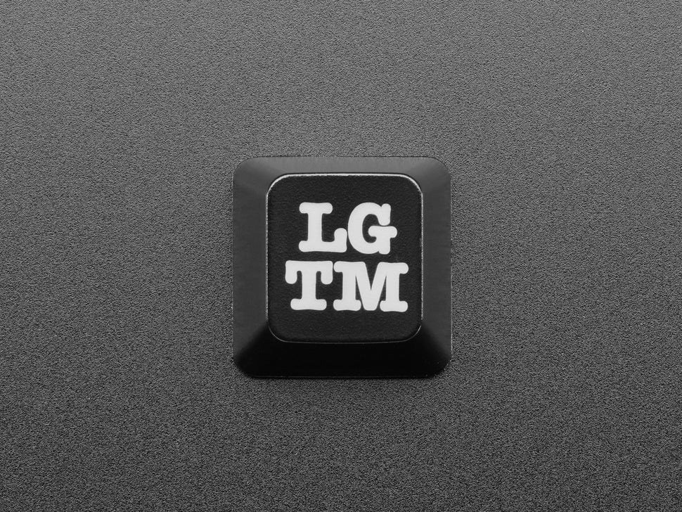 Etched Glow-Through Keycap with LGTM (Looks Good To Me) Acronym
