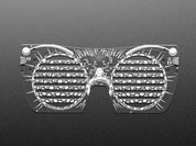 Adafruit LED Glasses Front Panel - 116 RGB LEDs with I2C Driver