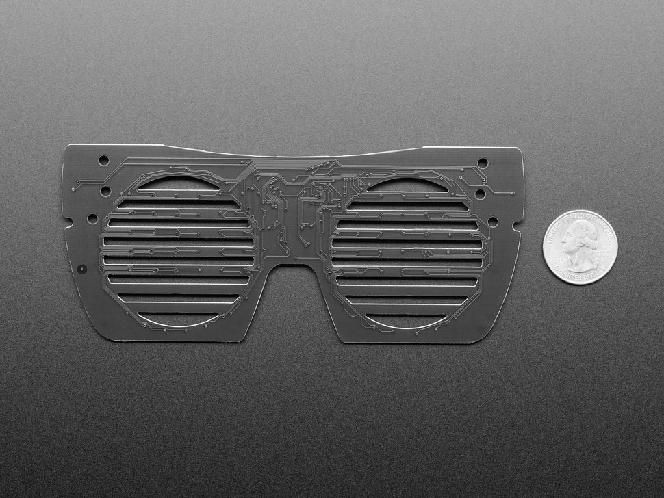 Adafruit LED Glasses Front Panel - 116 RGB LEDs with I2C Driver