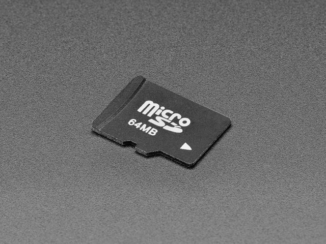 Side shot Small microSD card 64mb