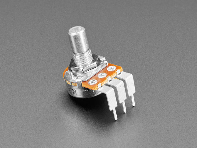 angled shot of rotary potentiometer