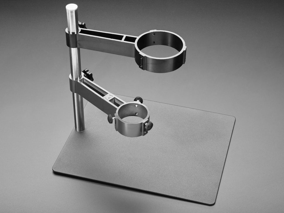 Hot Air Helper Rework Station Plate with Two Ring Clamps