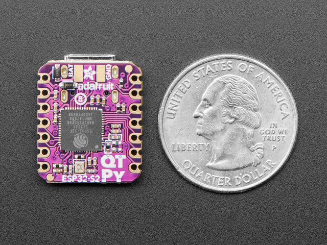 Adafruit QT Py ESP32-S2 WiFi Dev Board with uFL Antenna Port