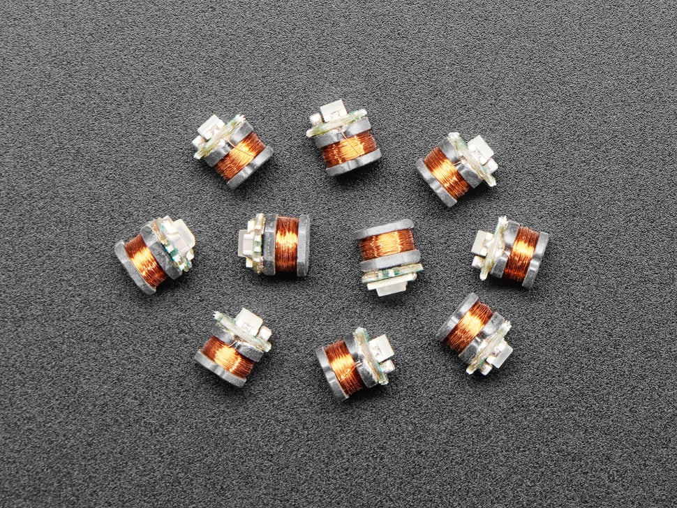 Small Inductive Wireless LEDs - 10 Pack - Yellow