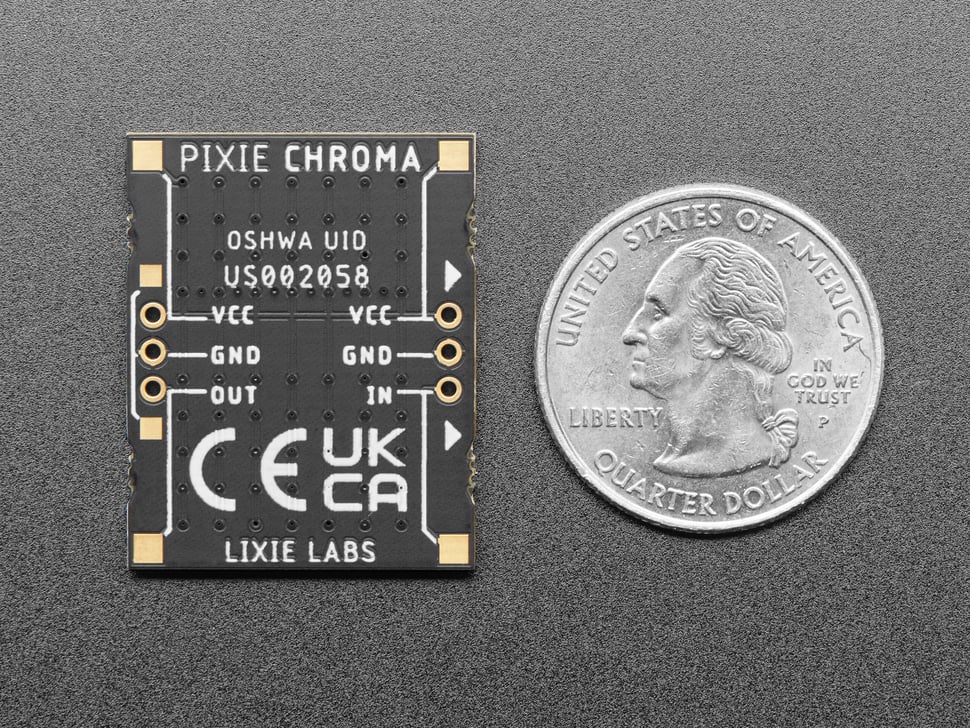 Pixie Chroma - Chainable 5x7 RGB LED Matrix Display for Arduino