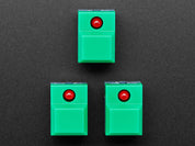 Step Switch with LED - Three Pack of Green with Red LED - PB86