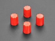 Red Micro Potentiometer Knob - 4 pack