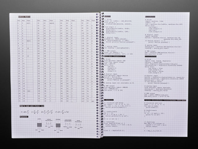 Electronics Notebook from Monk Makes