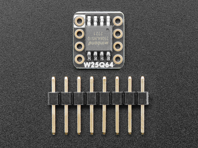 Adafruit QSPI DIP Breakout Board - W25Q64 - 64 MBit 8 MByte