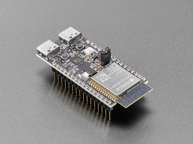 Angled view of ESP32-C6-DevKitC-1-N8