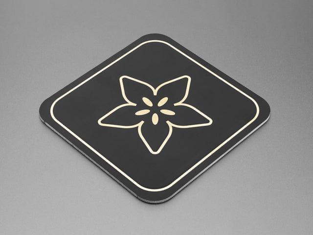  Adafruit PCB Coasters in Gold