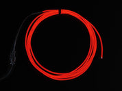 EL wire starter pack - Red 2.5 meter (8.2 ft)