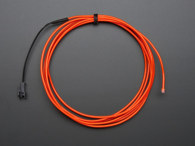 EL wire starter pack - Red 2.5 meter (8.2 ft)