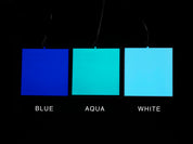 Electroluminescent (EL) Panel - 10cm x 10cm Aqua