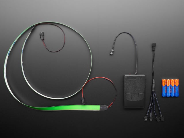 Electroluminescent (EL) Tape/Strip Starter Pack - 100cm - Green