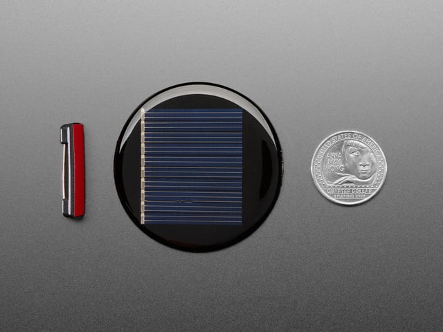 Round Solar Panel Skill Badge - 5V / 40mA