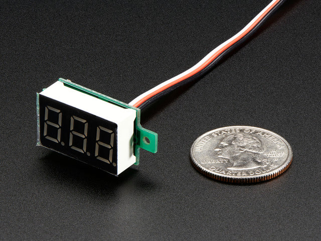 Mini 3-wire Volt Meter (0 - 99.9VDC)