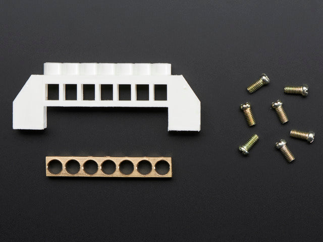 Power Distribution Bus - 7 x 6mm diameter solid brass