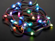 12mm  Diffused Flat Digital RGB LED Pixels (Strand of 25)