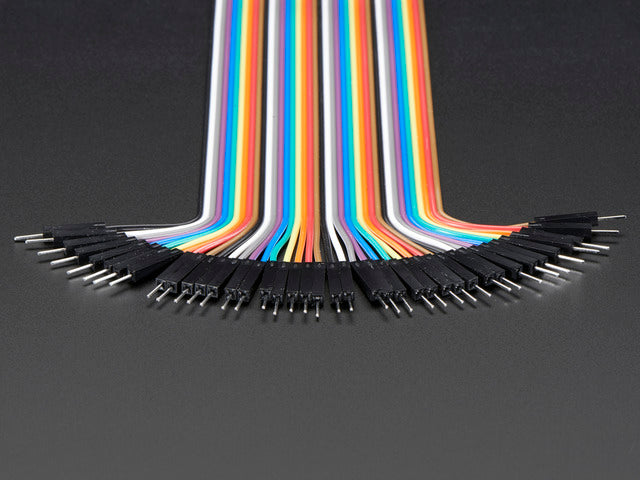 Premium Male/Male Jumper Wires - 40 x 12" (300mm)