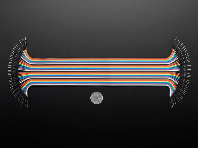 Premium Male/Male Jumper Wires - 40 x 12" (300mm)
