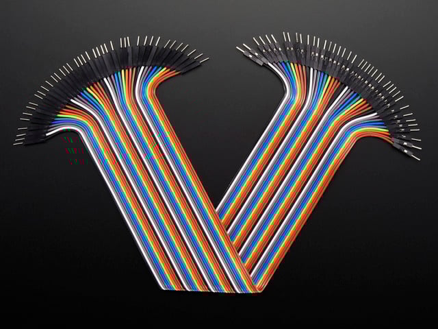 Premium Male/Male Jumper Wires - 40 x 12" (300mm)