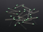 Diffused Green 3mm LED (25 pack)