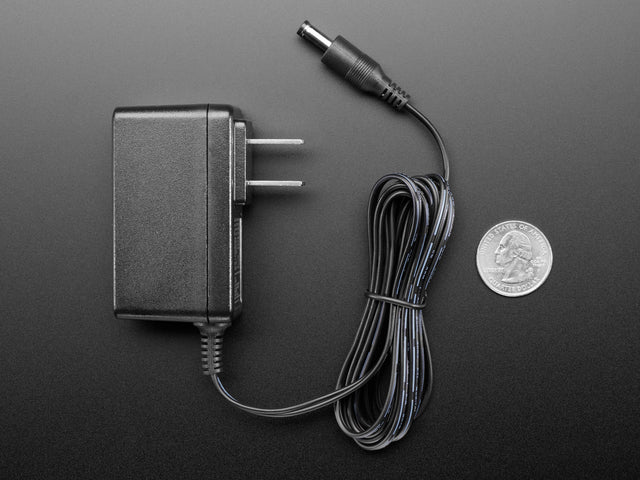 12V DC 1000mA (1A) regulated switching power adapter - UL listed