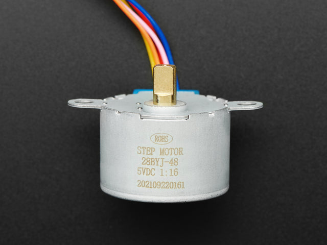 Small Reduction Stepper Motor - 5VDC 32-Step 1/16 Gearing