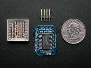 Adafruit Mini 8x8 LED Matrix w/I2C Backpack - Yellow
