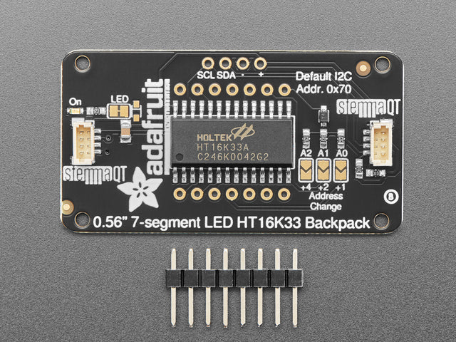 Adafruit 7-Segment LED Matrix Backpack - STEMMA QT / qwiic