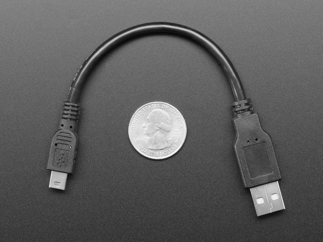 USB cable - 6" A/MiniB
