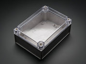 Large Plastic Project Enclosure - Weatherproof with Clear Top