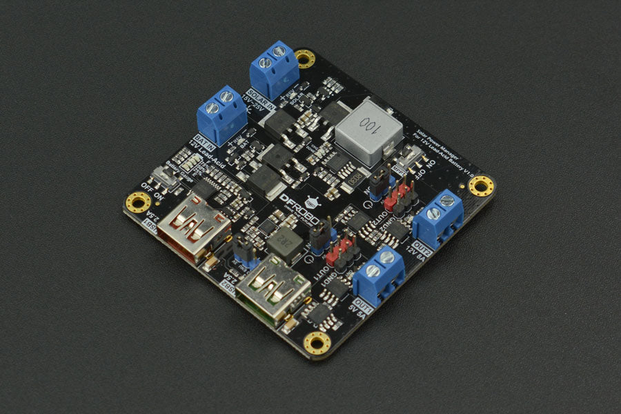 Solar Power Manager For 12V Lead-Acid Battery