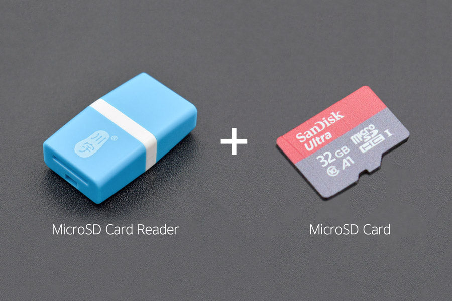 SD/MicroSD Memory Card with Card Reader (32GB Class10 SDHC with Adapter)