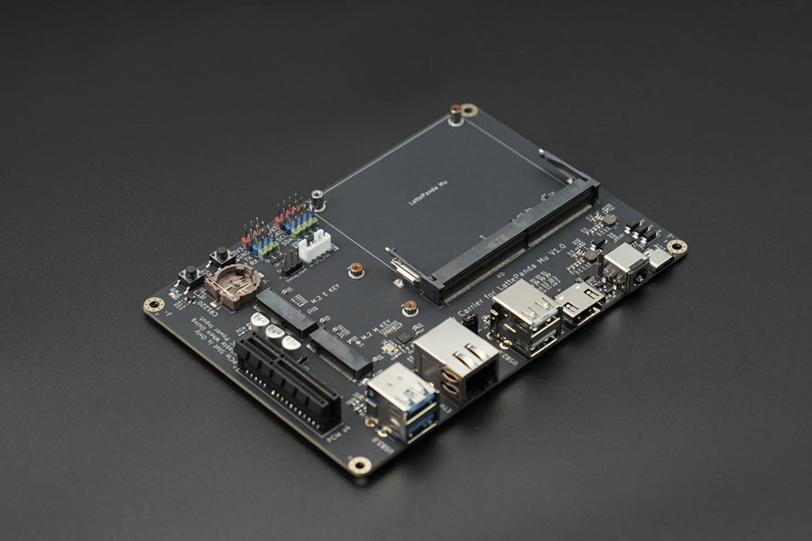 Lite Carrier Board for LattePanda Mu Compute Module (USB 3.0, Ethernet, PCIe 3.0, M.2 M key, HDMI)