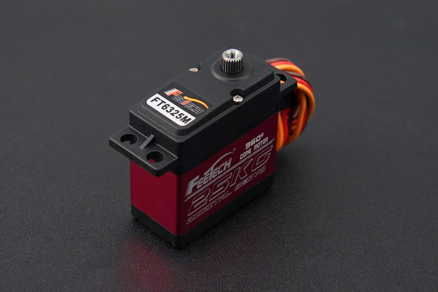 High Torque Waterproof Digital Servo with Magnetic Encoder (25KG, 360°, IP54)